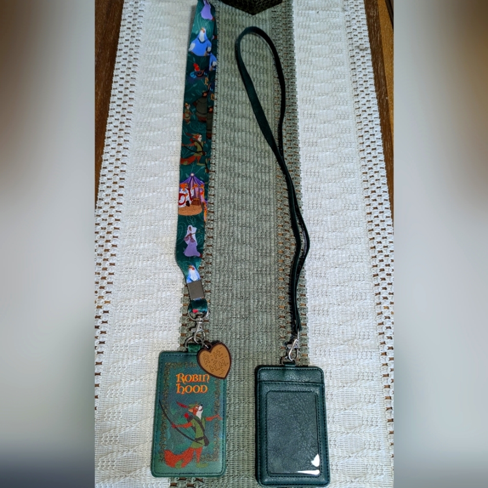 Disney Loungefly Robin Hood Lanyard Set